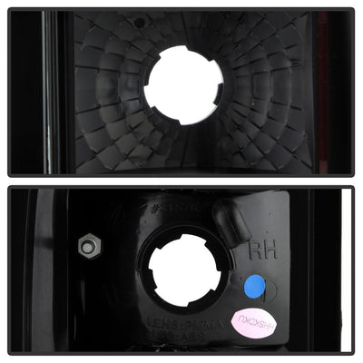 Black Euro Style Tail Lights <br>98-00 Nissan Frontier