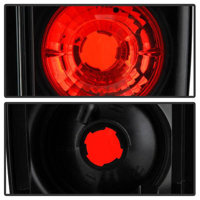 Black Euro Style Tail Lights <br>98-00 Nissan Frontier