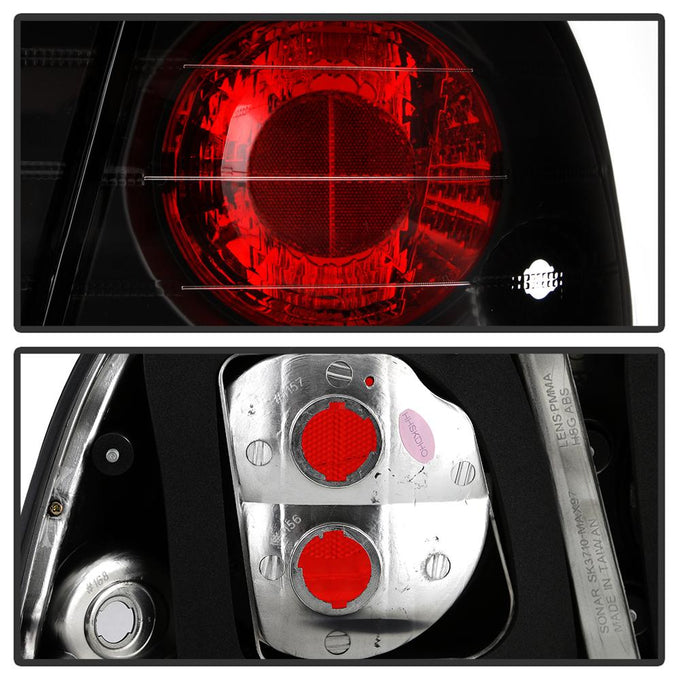 Black Euro Style Tail Lights <br>97-99 Nissan Maxima