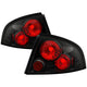 Black Euro Style Tail Lights <br>00-03 Nissan Sentra