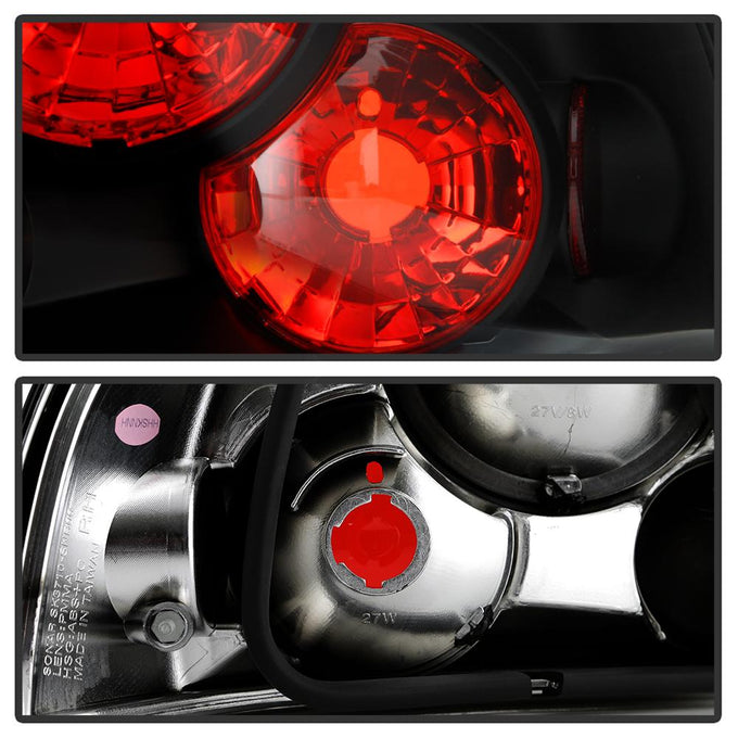 Black Euro Style Tail Lights <br>00-03 Nissan Sentra