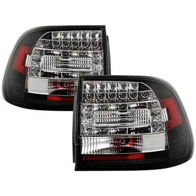 Black LED Tail Lights <br>03-06 Porsche Cayenne