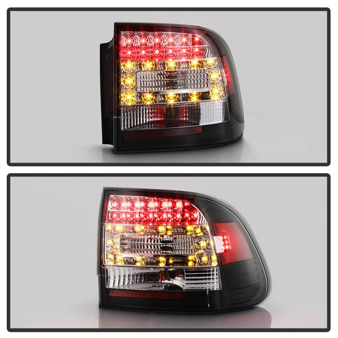 Black LED Tail Lights <br>03-06 Porsche Cayenne