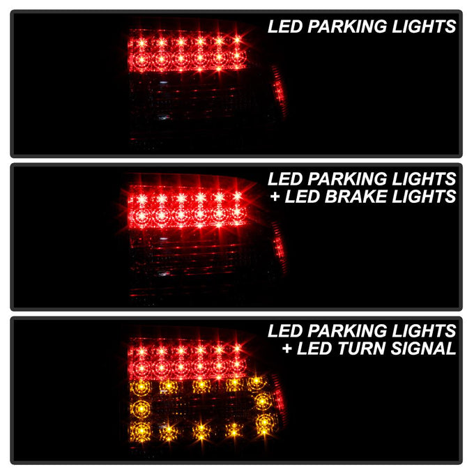 Black LED Tail Lights <br>03-06 Porsche Cayenne