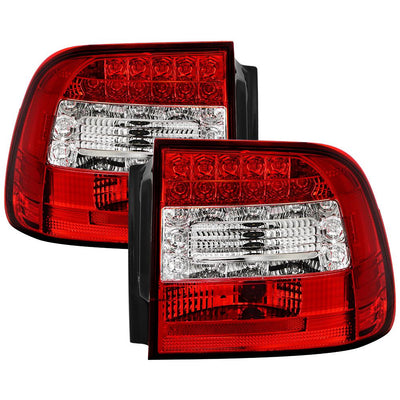 Red Clear LED Tail Lights <br>03-06 Porsche Cayenne
