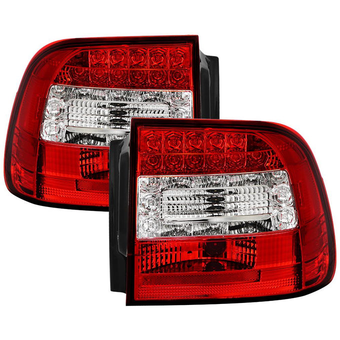 Red Clear LED Tail Lights <br>03-06 Porsche Cayenne