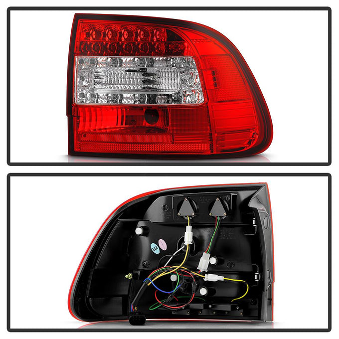 Red Clear LED Tail Lights <br>03-06 Porsche Cayenne