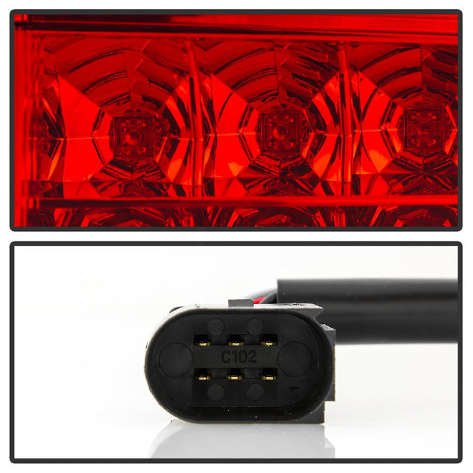 Red Clear LED Tail Lights <br>03-06 Porsche Cayenne