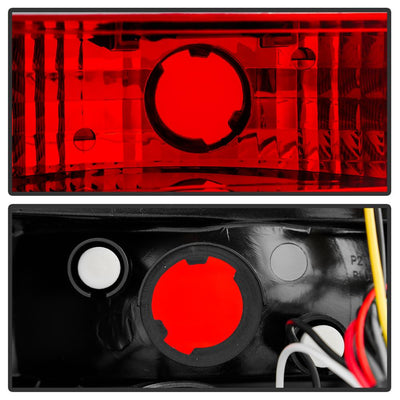 Red Clear LED Tail Lights <br>03-06 Porsche Cayenne