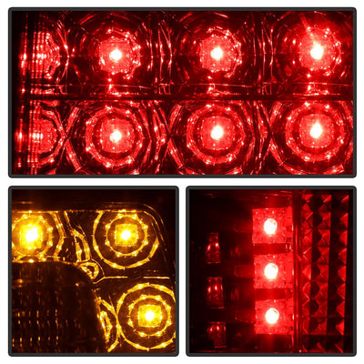 Red Clear LED Tail Lights <br>03-06 Porsche Cayenne