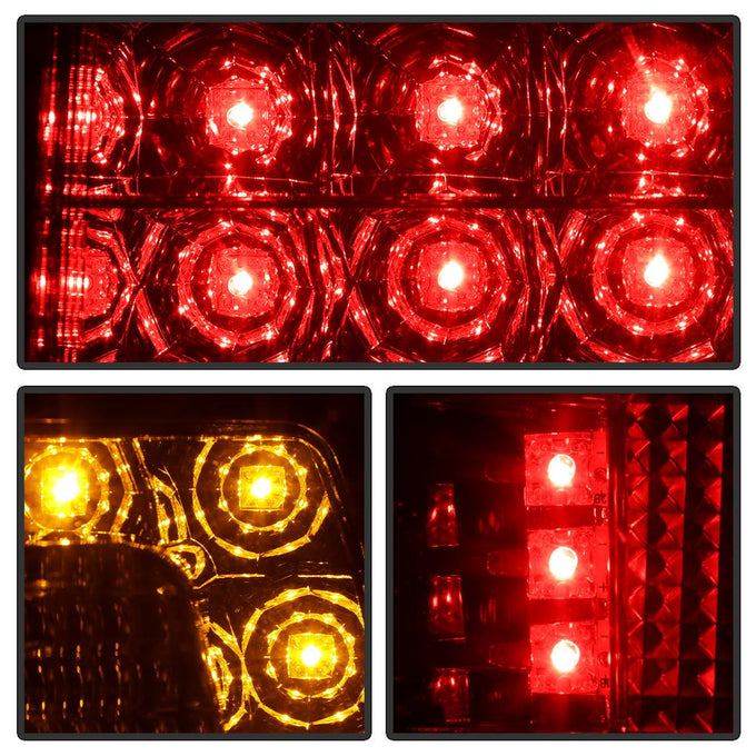 Red Clear LED Tail Lights <br>03-06 Porsche Cayenne