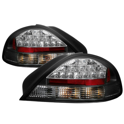 Black LED Tail Lights <br>99-05 Pontiac Grand Am