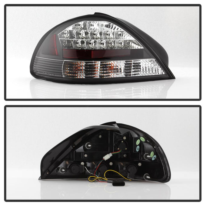 Black LED Tail Lights <br>99-05 Pontiac Grand Am