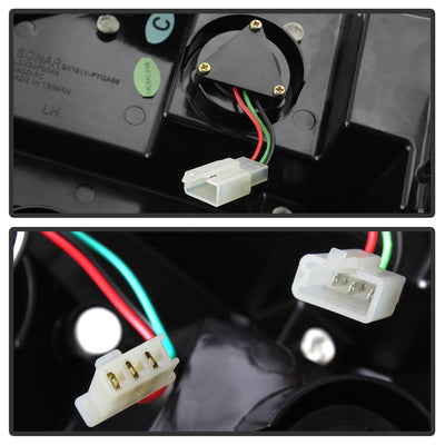 Black LED Tail Lights <br>99-05 Pontiac Grand Am