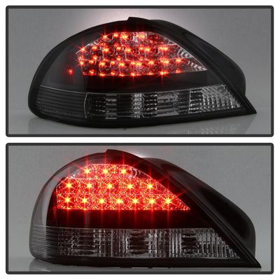 Black LED Tail Lights <br>99-05 Pontiac Grand Am