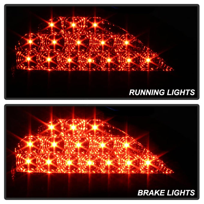 Black LED Tail Lights <br>99-05 Pontiac Grand Am