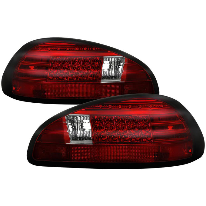 Red Clear LED Tail Lights <br>97-03 Pontiac Grand Prix