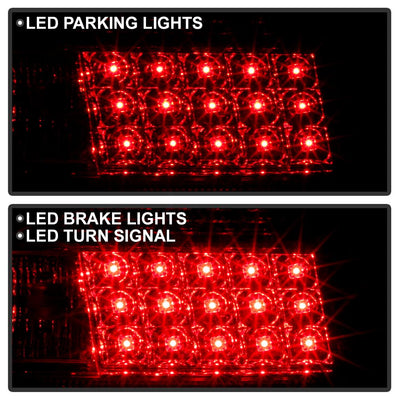 Red Clear LED Tail Lights <br>97-03 Pontiac Grand Prix