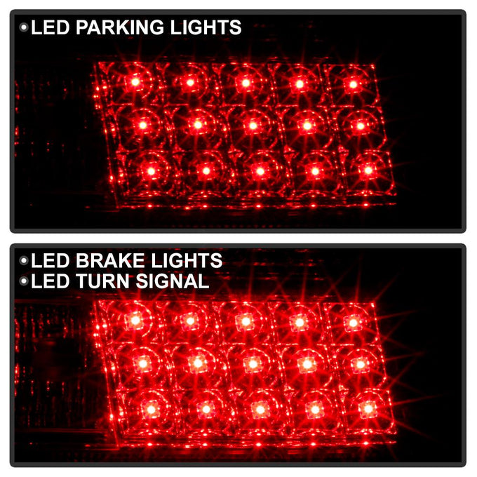 Red Clear LED Tail Lights <br>97-03 Pontiac Grand Prix