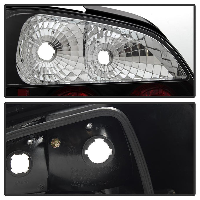 Black Euro Style Tail Lights <br>02-03 Subaru Impreza