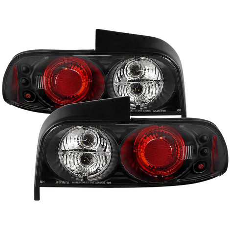 Black Euro Style Tail Lights <br>93-01 Subaru Impreza
