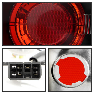 Black Euro Style Tail Lights <br>93-01 Subaru Impreza