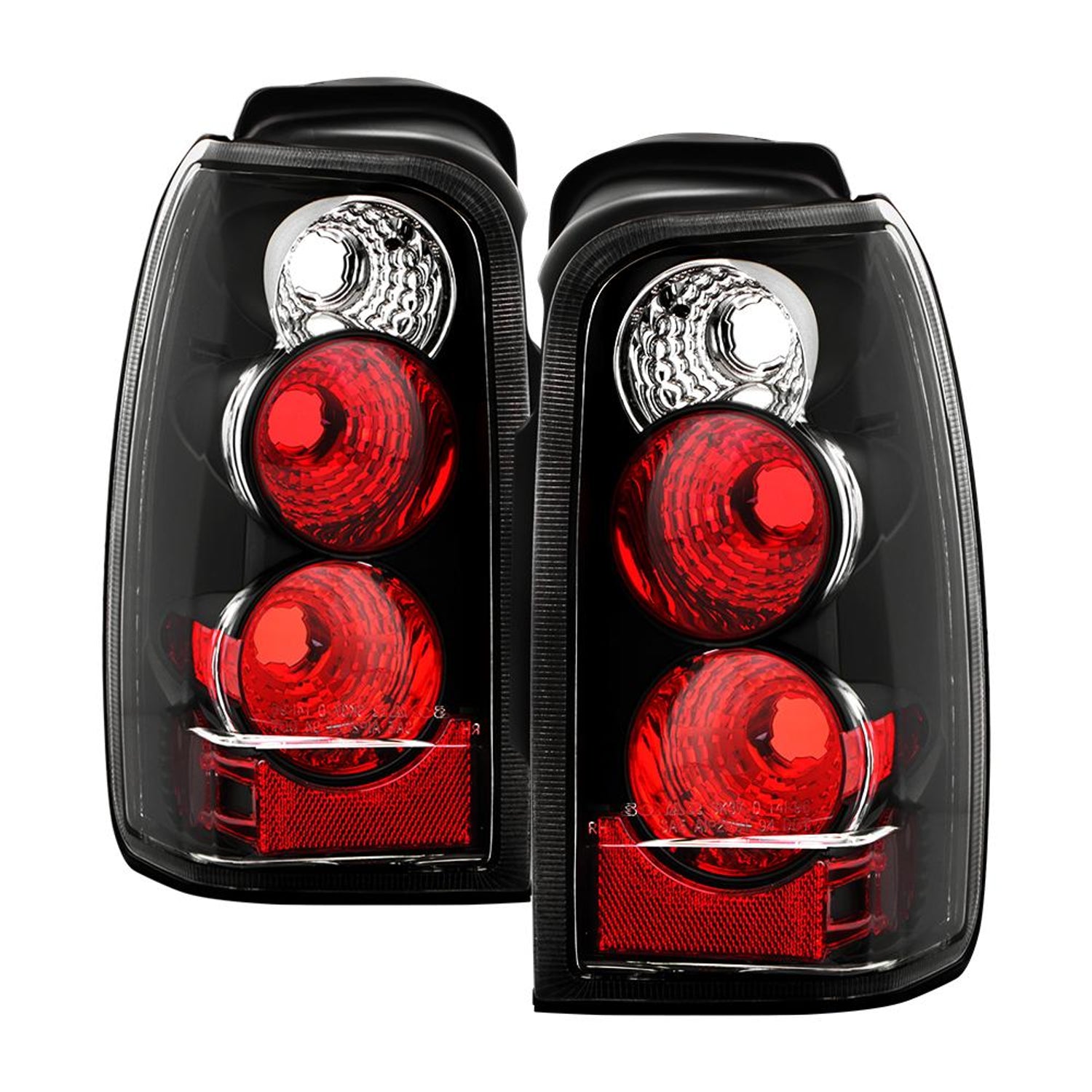 Black Euro Style Tail Lights <br>96-02 Toyota 4Runner