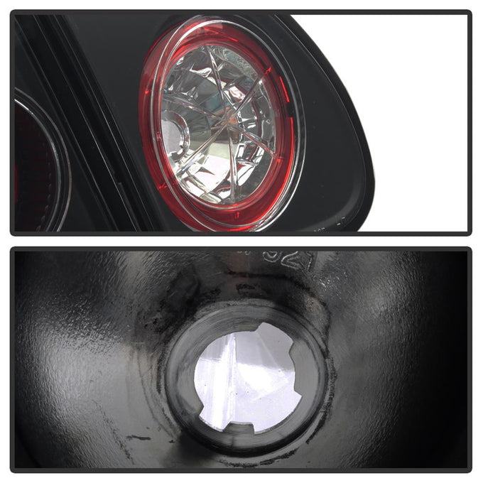 Black Euro Style Tail Lights <br>03-08 Toyota Corolla