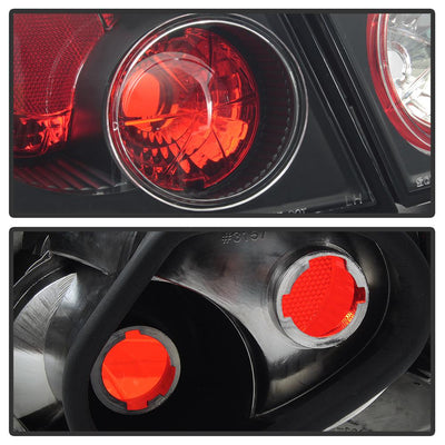 Black Euro Style Tail Lights <br>03-08 Toyota Corolla