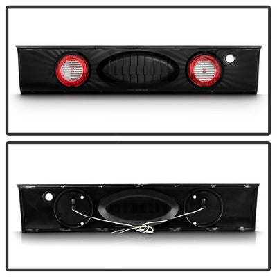 Black Euro Style Tail Lights <br>93-97 Toyota Corolla