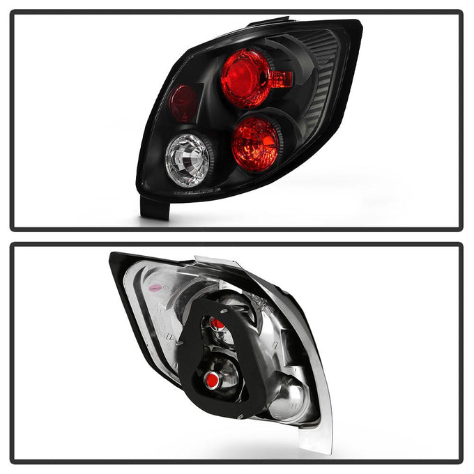 Black Euro Style Tail Lights <br>03-05 Toyota Matrix