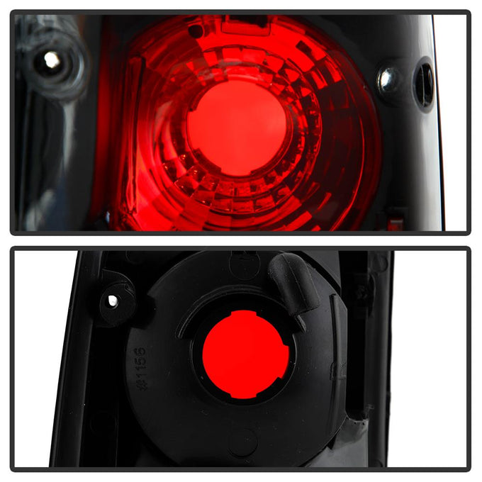 Black Euro Style Tail Lights <br>89-95 Toyota Pickup