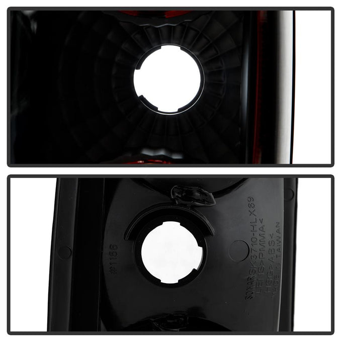 Black Euro Style Tail Lights <br>89-95 Toyota Pickup
