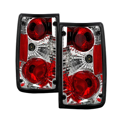 Chrome Euro Style Tail Lights <br>89-95 Toyota Pickup