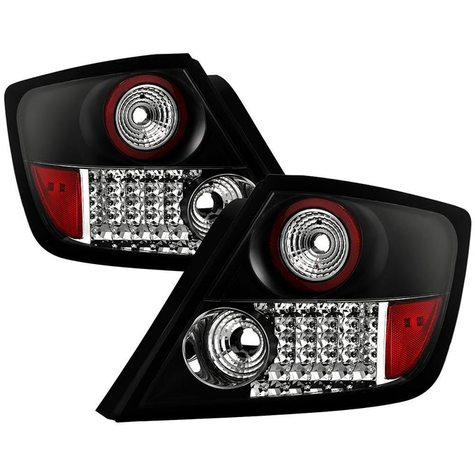 Black LED Tail Lights <br>05-10 Scion tC
