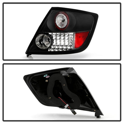 Black LED Tail Lights <br>05-10 Scion tC