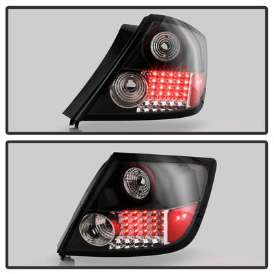 Black LED Tail Lights <br>05-10 Scion tC