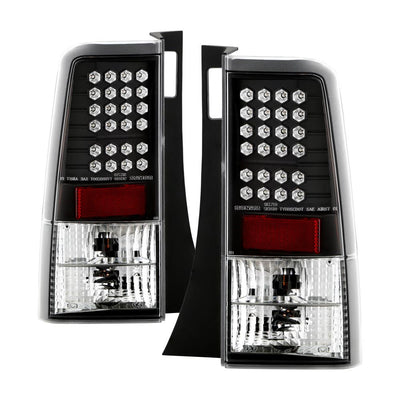 Black LED Tail Lights <br>04-06 Scion xB