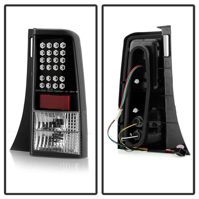 Black LED Tail Lights <br>04-06 Scion xB