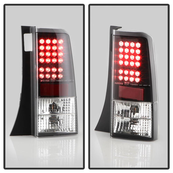 Black LED Tail Lights <br>04-06 Scion xB
