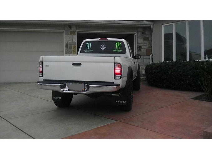 Red Clear LED Tail Lights <br>01-04 Toyota Tacoma