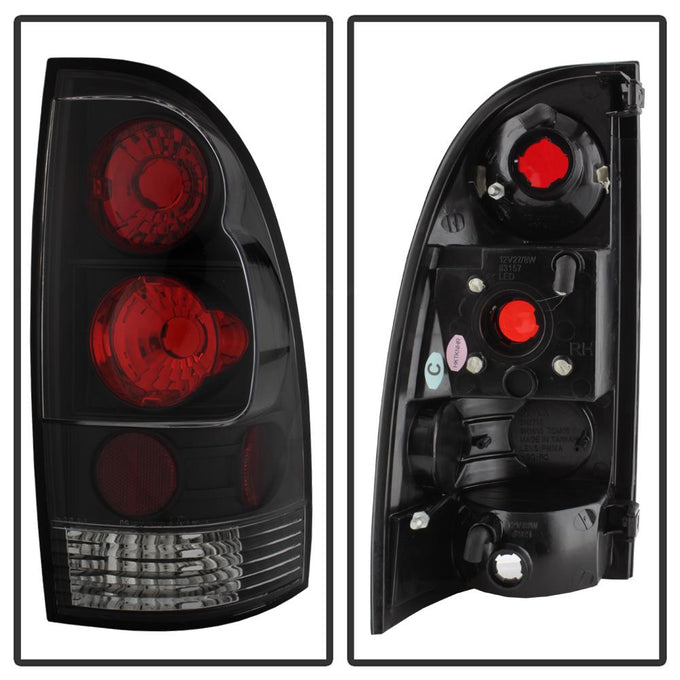 Black LED Tail Lights <br>05-15 Toyota Tacoma