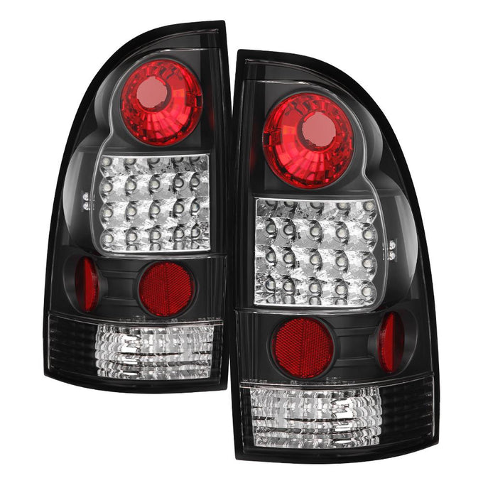 Black LED Tail Lights <br>05-15 Toyota Tacoma