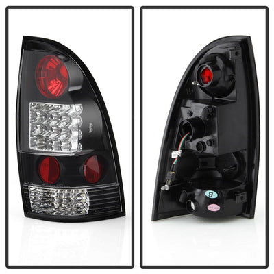 Black LED Tail Lights <br>05-15 Toyota Tacoma