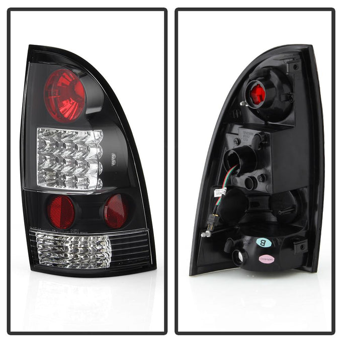 Black LED Tail Lights <br>05-15 Toyota Tacoma