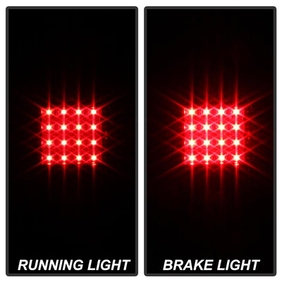 Black LED Tail Lights <br>05-15 Toyota Tacoma