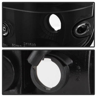 Black Euro Style Tail Lights <br>95-00 Toyota Tacoma