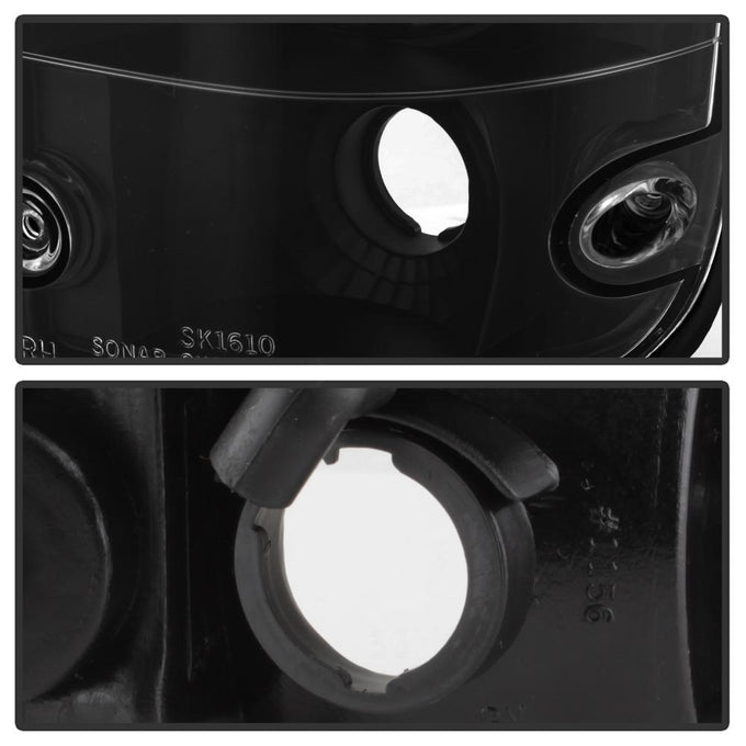 Black Euro Style Tail Lights <br>95-00 Toyota Tacoma