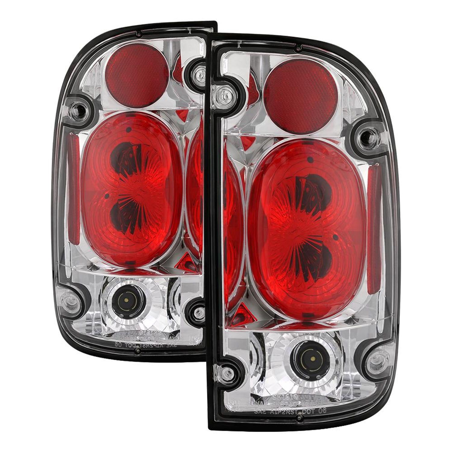 Chrome Euro Style Tail Lights <br>95-00 Toyota Tacoma