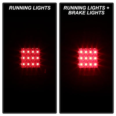 Red Clear LED Tail Lights <br>95-00 Toyota Tacoma